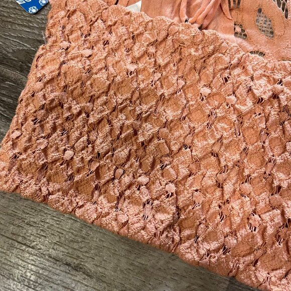 Free People Adella It Orange Lace Strappy Bralette NWT Women’s Size M - Picture 4 of 8